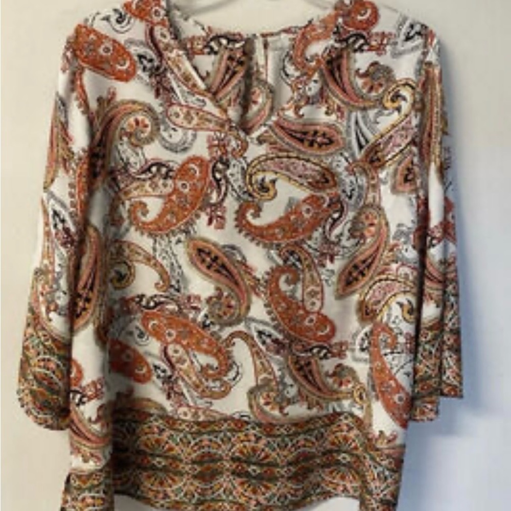 est 1946 EUC Size 26/28 4X Paisley Lightweight Tunic Top